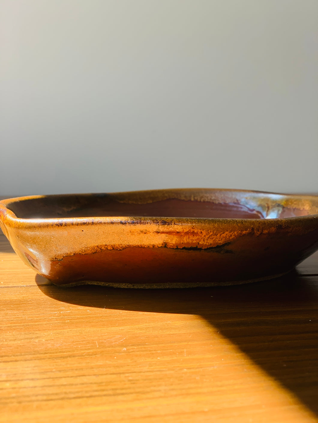 low oval ceramic dish