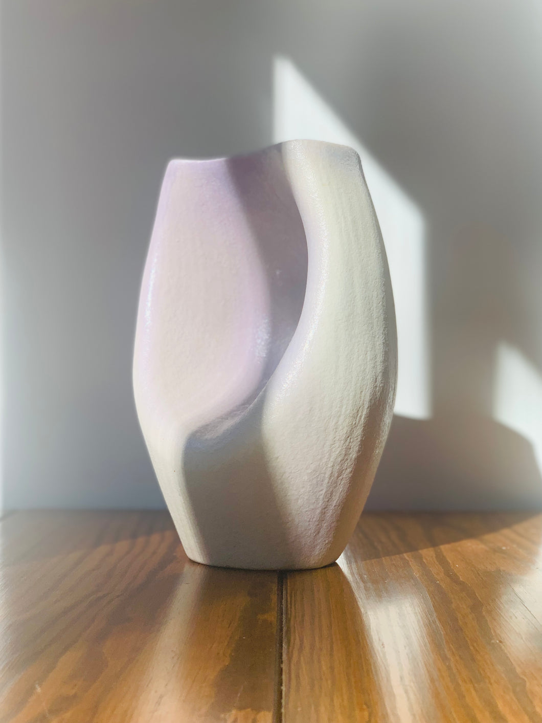 ceramic undulating form vase